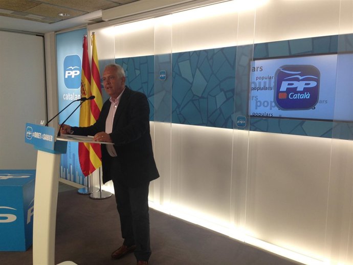 El portavoz adjunto del PP en el Parlament, Santi Rodríguez