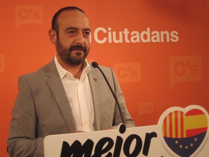 El portavoz de C's en el Parlament, Jordi Cañas