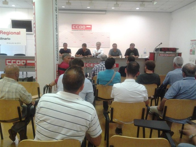 Reunión de representantes sindicales de las cinco empresas afectadas