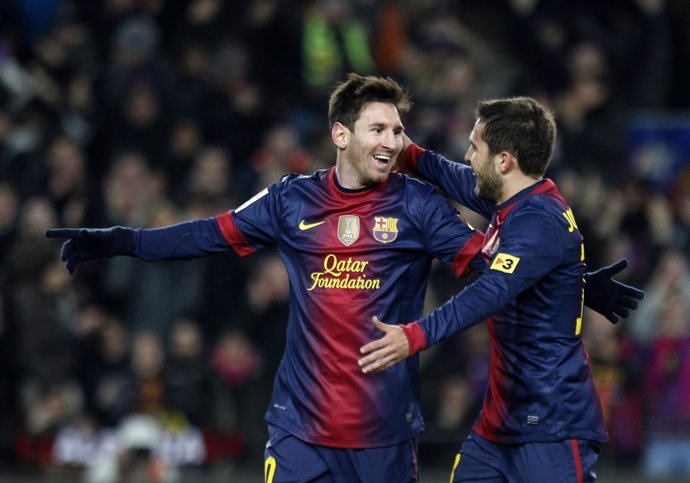 Messi y Jordi Alba