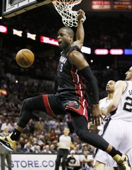 Dwayne Wade en el Miami Heat - San Antonio Spurs