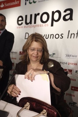 Elvira Rodríguez (CNMV) en un Desayuno de Europa Press
