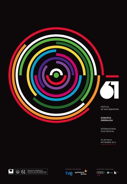 Cartel de la 61 edición del Festival de Cine de San Sebastián.