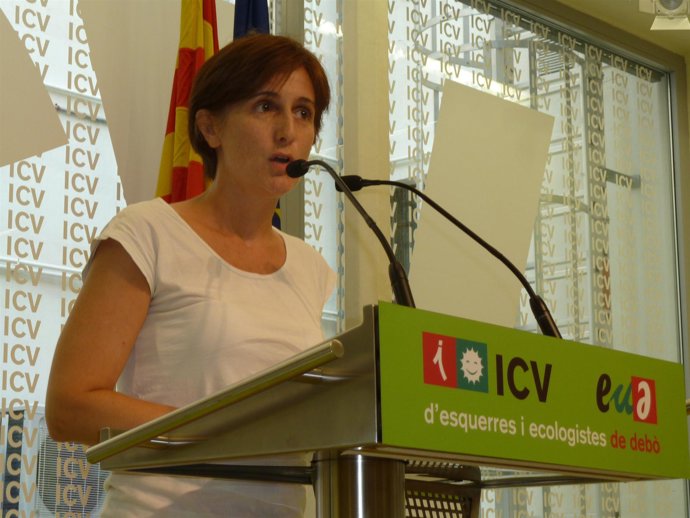 La coordinadora nacional de ICV, Dolors Camats 