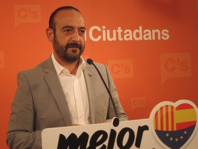El portavoz de C's en el Parlament, Jordi Cañas