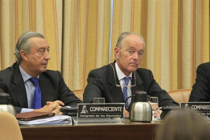 Los presidentes de Renfe (izda.) y Adif (drcha.) en el Congreso