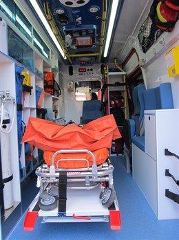 Interior de una ambulancia