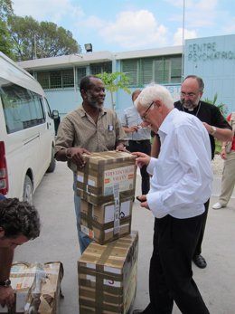 Mensajeros de la Paz lleva un cargamento humanitario a Haití