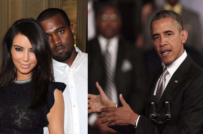 Barack Obama en contra de Kim Kardashian y Kanye West