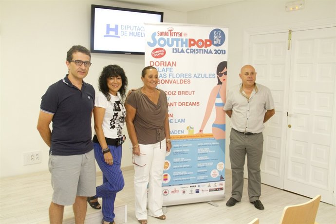 Presentación de la VI edición del SouthPop' de isla Cristina (Huelva).