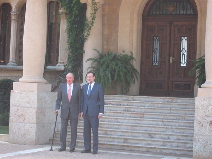 El Rey y Rajoy en Marivent