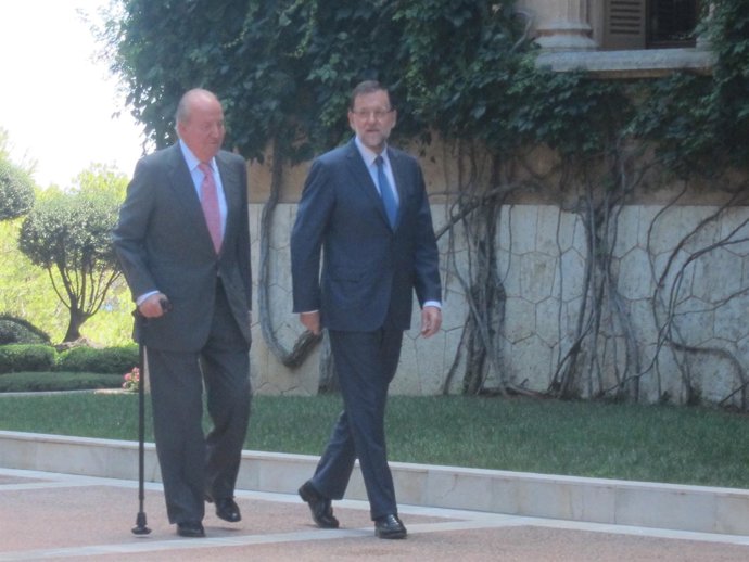 Rajoy y el Rey en Marvent