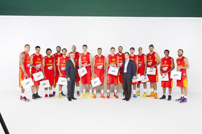 Samsung y la selección española de baloncesto