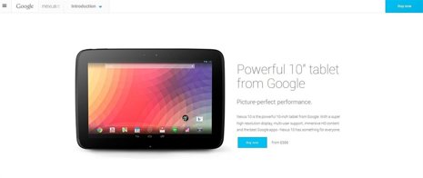 Nexus 10 Google