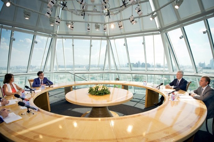 La alcaldesa de Madrid, Ana Botella, y el alcalde de Moscú, Sergéi Sobianin