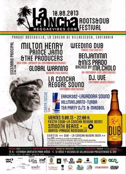 Cartel del festival 'La Concha Reggae Vibes'