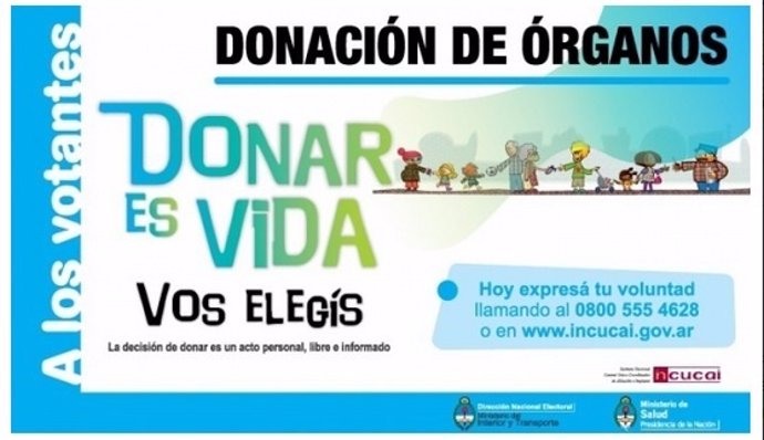 Donación órganos Argentina