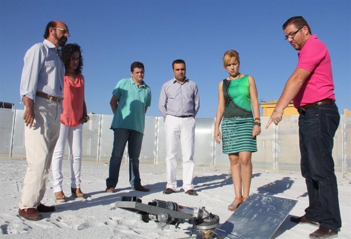 Nuevas instalaciones de riego para el campo de fútbol de Güevéjar