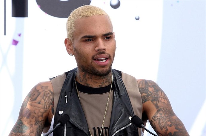 LOS ANGELES, CA - MAY 14:  Chris Brown speaks onstage during the BET Awards 2013