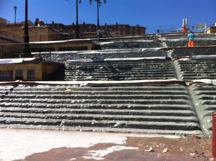 Obras en Los Albergues.