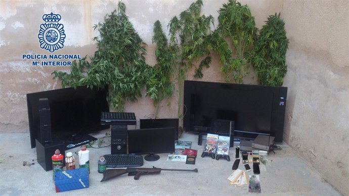 Imagen de los efectos incautados