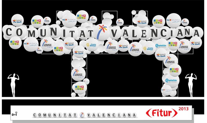 Stand de la Comunitat Valenciana en Fitur 2013.