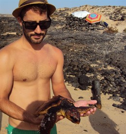 Uno de los ejemplares rescatados