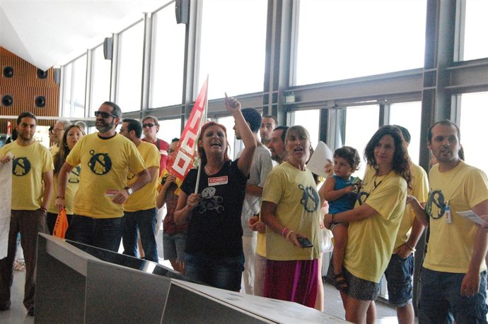 Protesta de Queronea en el Parque de las Ciencias