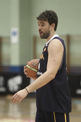 Marc Gasol en los entrenamientos de la selección en Madrid