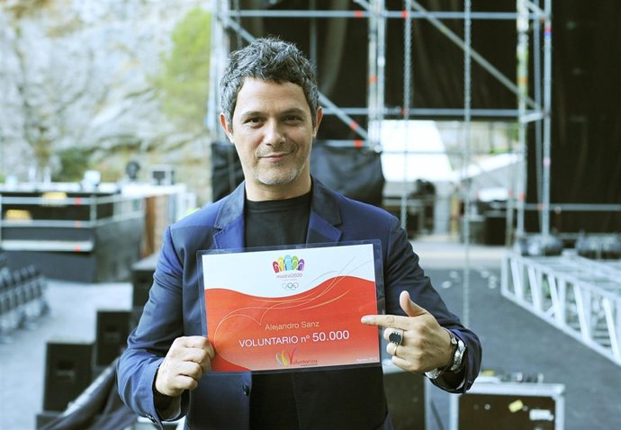 Alejandro Sanz, voluntario 50.000 de Madrid 2020