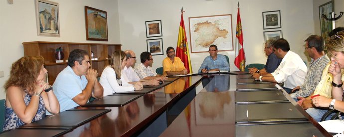 Reunión con los alcaldes en Segovia