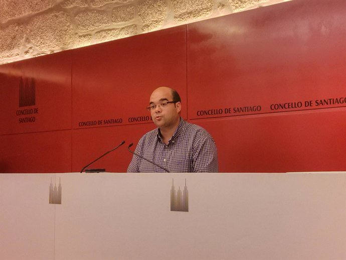 Portavoz del BNG en el Ayuntamiento de Santiago, Rubén Cela