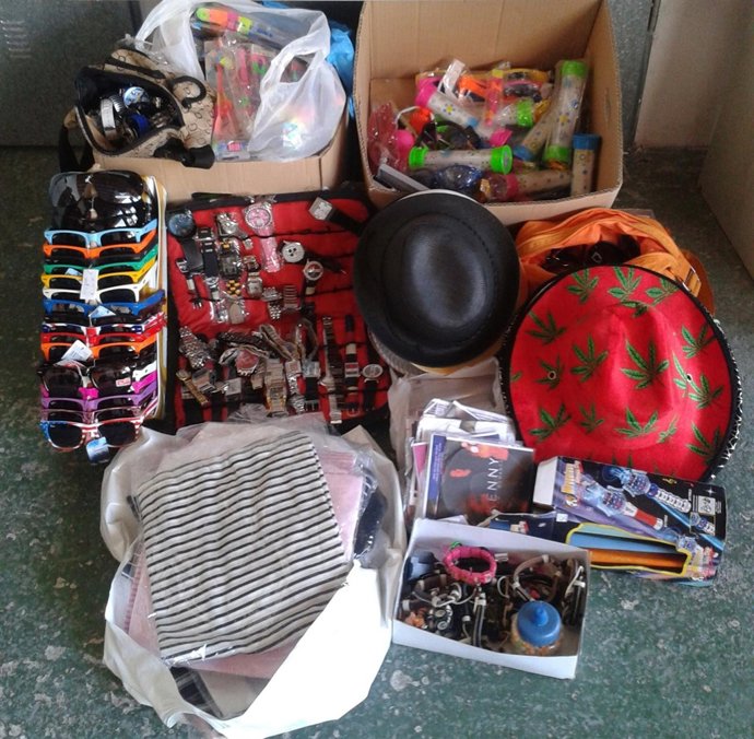Material decomisado por Policía de Pollença