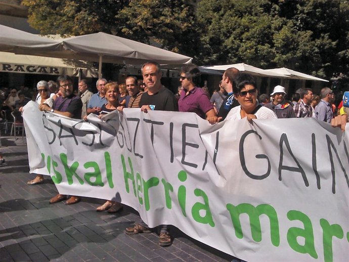 Manifestación de EH Bildu en San Sebastián