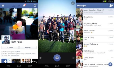 Aplicación de Facebook para móviles Android y iOS