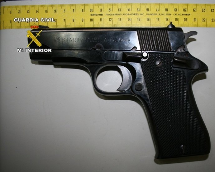 Objeto intervenido por la Guardia Civil