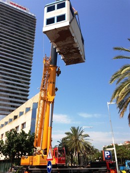 Endesa desmonta su centro de transformación didáctico