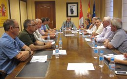 Reunión de José Antonio Martínez Bermejo con alcaldes y agricultores