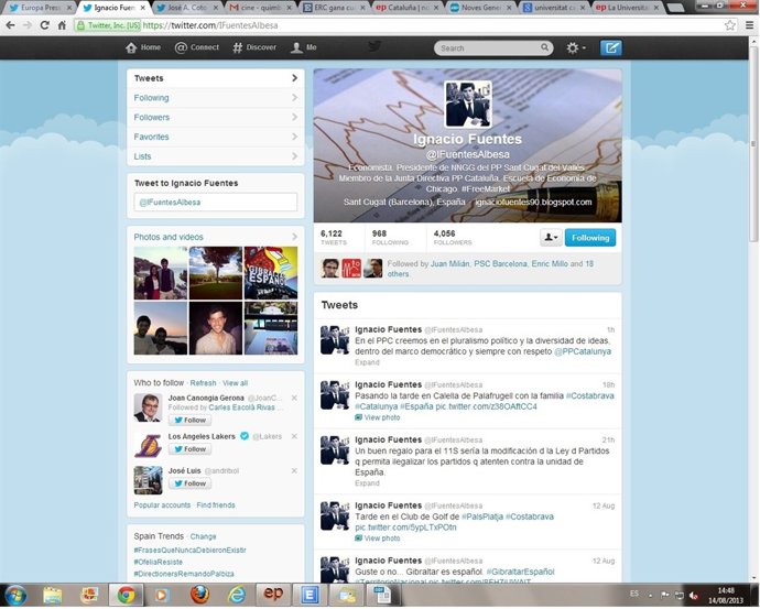 Captura de pantalla con el comentario de Ignacio Fuentes (NNGG).
