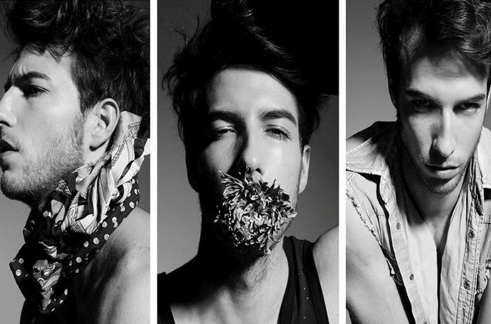 El modelo Alberto Rubio, protagonista del videoclip de la cantante Rainie Yang