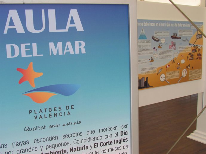 Exposición 'Aula del Mar' en el Cortes Inglés de Nuevo Centro