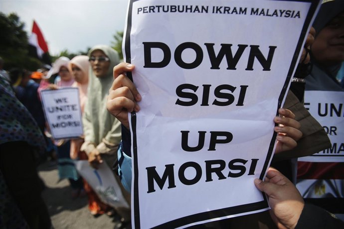 Manifestación de seguidores de los Hermanos Musulmanes