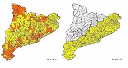 Mapa de riesgo de lluvias