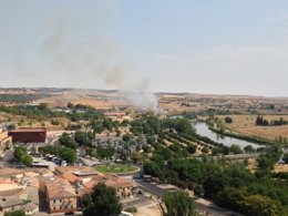 Incendio en la platya de safont