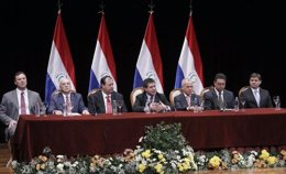 Horacio Cartes, primera rueda de prensa como presidente de Paraguay