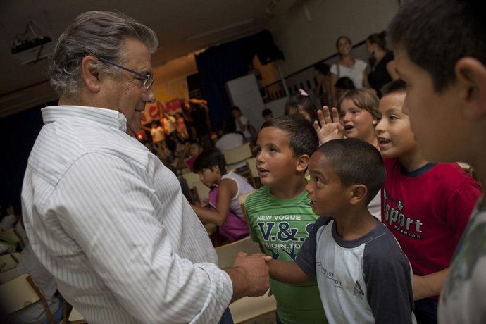 Zoido, durante la visita