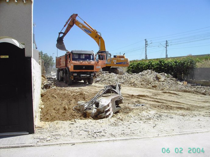 Imagen de la demolición