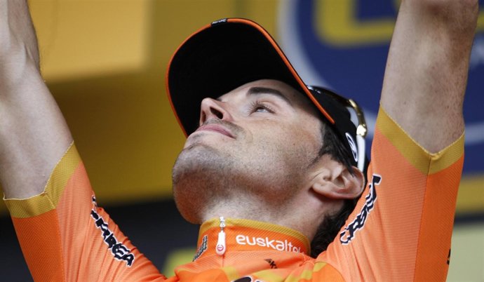 Samuel Sánchez tras un triunfo