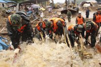 Ascienden a 54 los muertos por las inundaciones en el noroeste de China