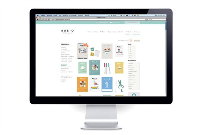Cuadernos Rubio incorpora una tienda digital a su página web.